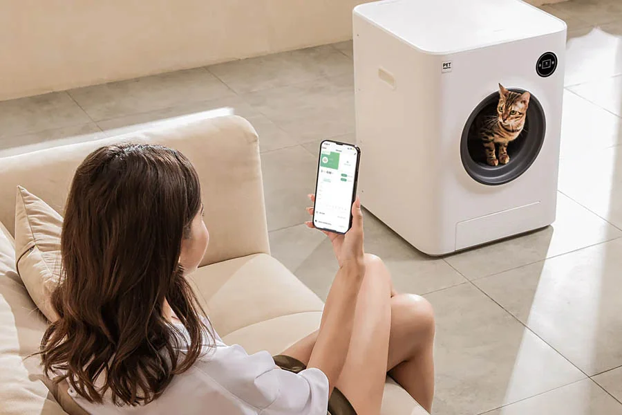 self cleaning litter box